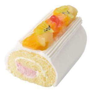 ミニロールケーキ フルーツ（上新粉・マリンコラーゲン入り）1個